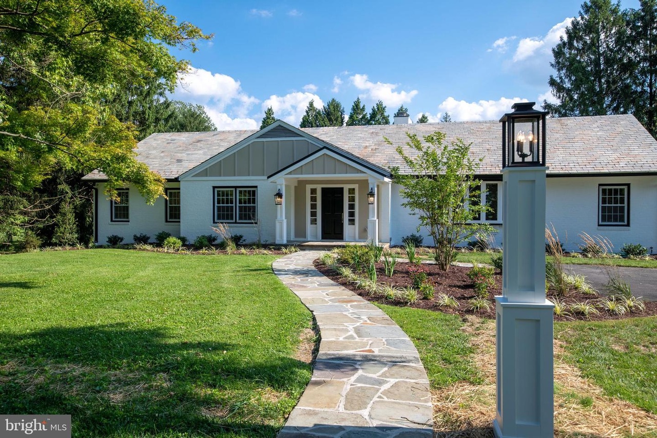 Chapel Ridge — front exterior with a landscaped walkway and covered entrance